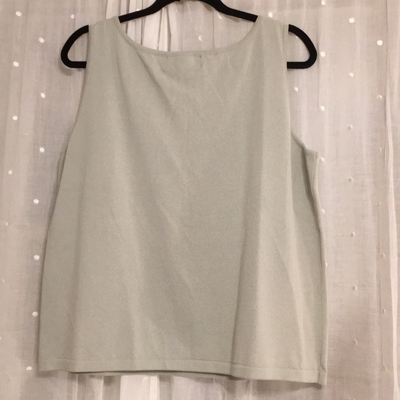 Linda Allard Ellen Tracy tank top size 3x celadon - Picture 2 of 11